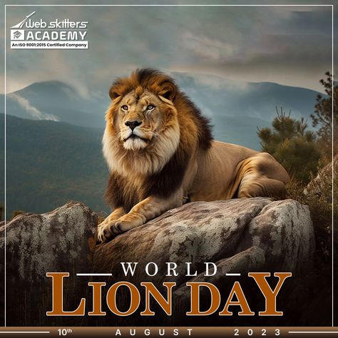 On the occasion of Lion Day, we must remind ourselves that saving lions and their natural habitats is our responsibility. Warm wishes on Lion Day to everyone! #WebskittersAcademy #WorldLionDay #SaveLions #LionAwareness #WildlifeProtection World Lion Day, Wildlife Protection, Lion, Animals, Quick Saves, Nature