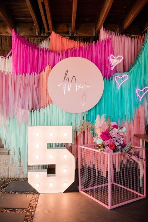 Kara's Party Ideas "I'm Sassy and I know It" Girly Glam 5th Birthday Party | Kara's Party Ideas Decor Photobooth, Birthday Room, 5th Birthday Party, Diy Birthday Decorations, Karas Party Ideas, Lego Friends, Diy Party Decorations, I Know It, Diy Birthday