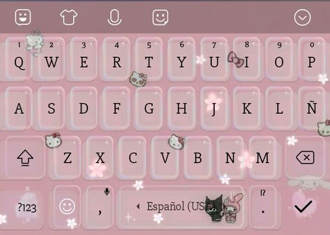 Keyboard Theme, Kitty Aesthetic, Hello Kitty Aesthetic, Phone Aesthetic, Aesthetic Kpop, Computer Keyboard, Keyboard, Hello Kitty, Ipad