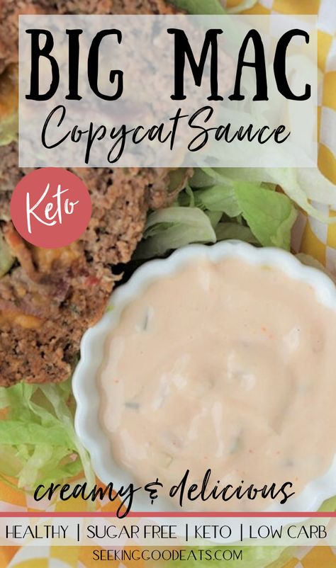 Keto Big Mac Sauce, Copycat Big Mac Sauce, Keto Big Mac, Big Mac Sauce Recipe, Mac Sauce Recipe, Easy Sauce Recipe, Big Mac Sauce, Mac Sauce, Keto Fast Food