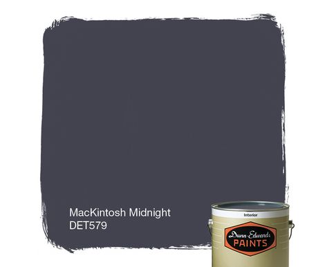 Check out MacKintosh Midnight DET579, one of the 1996 paint colors from Dunn-Edwards. Order color swatches, find a paint store near you. Tudor Exterior Paint, Tudor Exterior, 2022 Color Of The Year, Main Bathroom Ideas, Pool Paint, Black Paint Color, Slate Wall, Classic White Kitchen, Paint Store