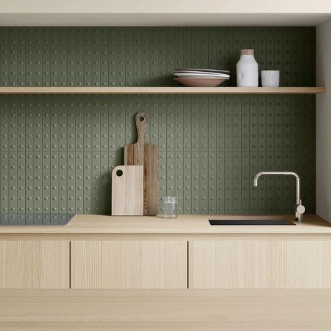 Mutina Punto Green Up Matt Porcelain Tiles | 315mm x 15mm Bouroullec Design, Erwan Bouroullec, Bathroom Suites, Tile Companies, Wooden Accessories, W Hotel, House Materials, Shower Enclosure, Ceramic Decor