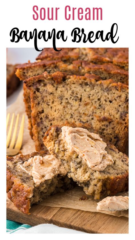 Bannan A Bread Recipe Easy With Sour Cream, Banana Bread Moist Recipe, Snickerdoodle Banana Bread Recipe, Banana Bread Recipe With Sour Cream, Very Moist Banana Bread, Banana Recipes With Sour Cream, Sour Cream Bread Recipe, No Butter Banana Bread Recipe, Southern Living Banana Bread Recipe