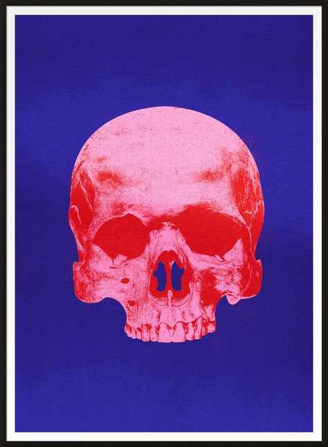 Andy Warhol Poster, Pop Art Warhol, Andy Warhol Pop Art, Screen Print Poster, Urban Street Art, Gold Skull, Pink Skull, Bold Art, Style Makeover