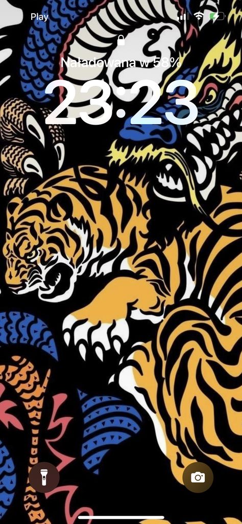 Tiger Wallpaper Aesthetic, Tigre Wallpaper, Wallpaper Tigre, Dragon Wallpaper Aesthetic, Tigre Y Dragon, Tiger And Dragon, Dragon Wallpaper Iphone, Tiger Dragon, Japanese Pop Art