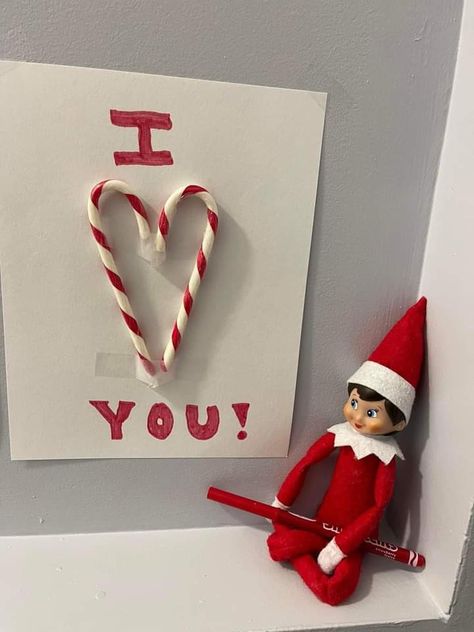 Elf And Skittles Rainbow, Elf Ideas Candy Canes, Elf On The Shelf Ideas Girls Will Love, Elf On The Shelf Valentines Day Ideas, Elf On The Shelf Christmas Day, Elf On Shelf For Toddlers, Elf On The Shelf Obstacle Course Ideas, Elf On The Shelf Taylor Swift Ideas, Gifts From Elf On The Shelf