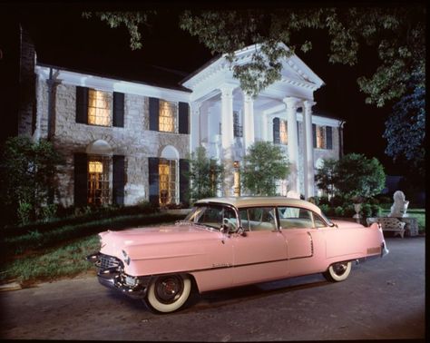 Elvis Pink Cadillac, Graceland Memphis, Graceland Elvis, Elvis Presley Graceland, Pink Cadillac, Elvis And Priscilla, King Of Pop, Elvis Presley Photos, Cadillac Fleetwood