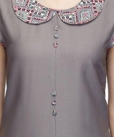 Trendy Kurti Neck Designs Collar Kurti Design, Chudidhar Neck Designs, Salwar Neck Designs, Churidar Neck Designs, Kurti Sleeves Design, New Kurti Designs, Churidar Designs, Designer Kurti Patterns, Neck Designs For Suits