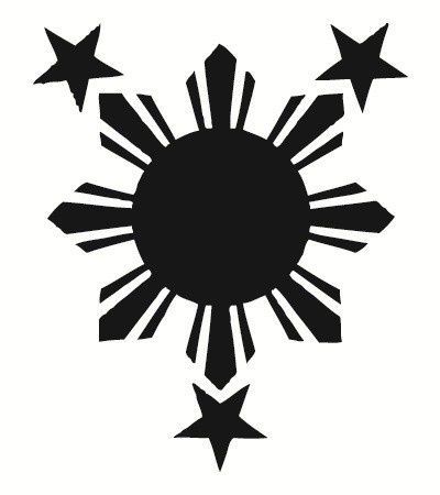 100 views Philippines Tattoo, Mermaid Statue, Tattoo Son, Filipino Tattoos, Flag Tattoo, Star Vinyl, Sun Tattoos, Star Decals, Sun Tattoo