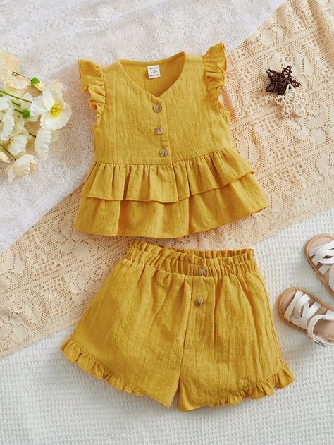 Baby Frocks Designs Cotton, Summer Frocks, Cotton Frocks For Kids, Frocks For Babies, Kids Frocks Design, Autumn Ideas