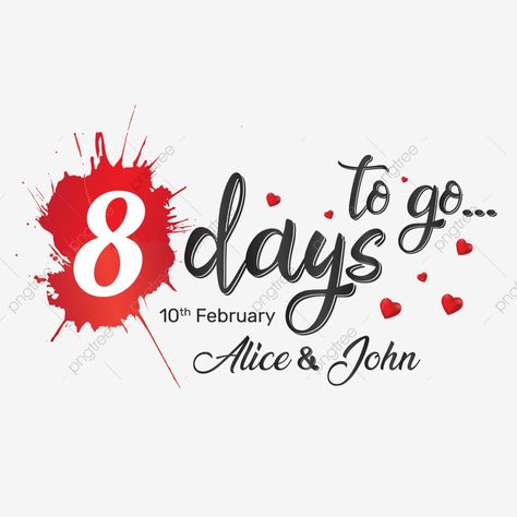 9 Day To Go Wedding Png, 8 Days To Go Countdown Wedding, 2 Days To Go Countdown Wedding, 7 Days To Go Countdown Wedding, 1 Day To Go Countdown Wedding, 5 Days To Go Countdown Wedding, Countdown Wedding, Countdown Quotes, Pink Bow Png