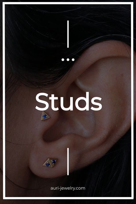 Stud piercing jewelry that are fine, high quality gold earrings, with a traditional post or as threadless ends with a universal fit to threadless posts.Handmade from 14k gold and natural diamonds, these luxury piercings will upgrade and stylise ear! Stud Piercing, Tragus Conch, Piercing Shop, Tragus, Piercing Jewelry, Ring Necklace, Shop Necklaces, Jewelry Shop, Natural Diamonds