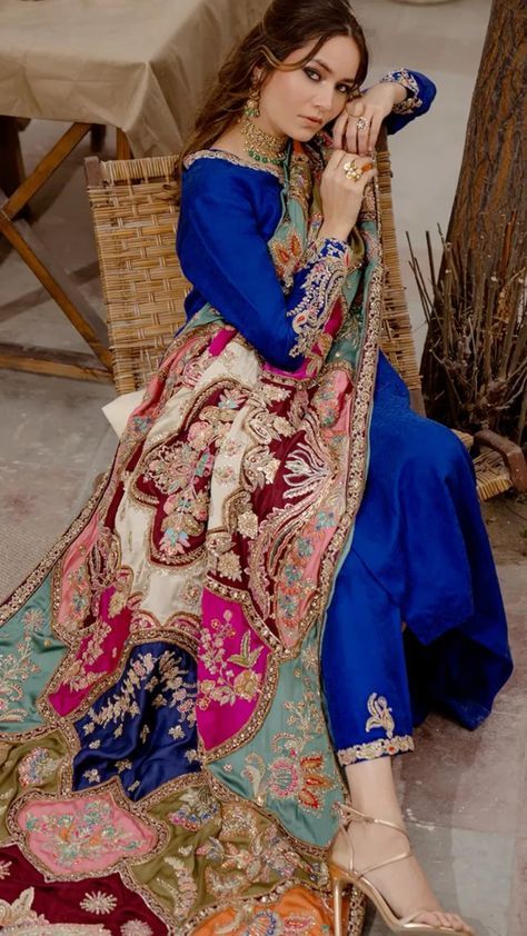 Fashion: #fashion, #style, #outfitinspiration, #beauty Barat Outfit, Latest Punjabi Suits Design, Fashion Indian Outfits, Long Blouse Designs, Mehendi Outfits, Heavy Dresses, Dresses By Pattern, Latest Bridal Dresses, Womens Trendy Dresses