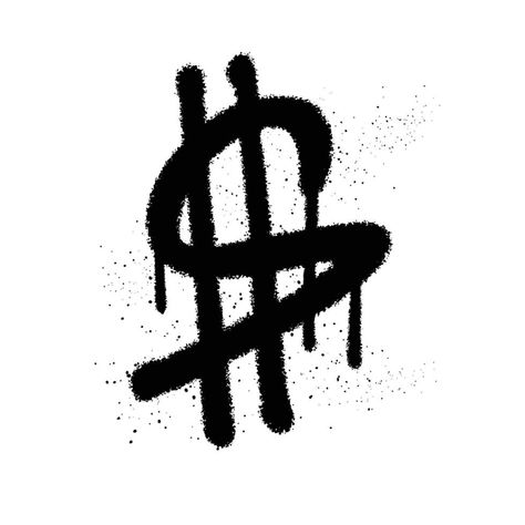 Black Graffiti Art, Graffiti Style Art Ideas, Grafitti Tattoos, Graffiti Tattoo Design, Graffiti Symbols, Graffiti Elements, Font Graffiti, Money Vector, Alphabet Graffiti