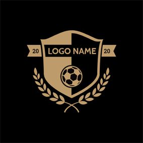 Black Badge and Yellow Football logo design Football Logos Design, Logo Club Futsal, Team Logos Design, Football Logo Design Soccer, Football Logo Design Ideas, Football Logo Design Soccer Sports, Futsal Logo, Football Club Logo Design, Logo Futsal