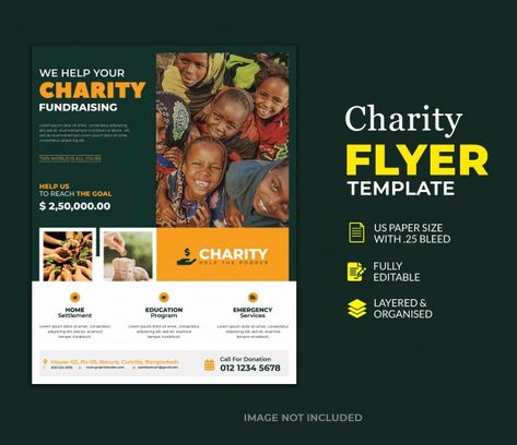 Template of donation charity flyer | Premium Psd #Freepik #psd #flyer #event #charity #charity-flyer Charity Flyer Design, Donation Flyer, Charity Poster, Fundraiser Flyer, Help The Poor, Charity Fundraising, Movie Posters Design, Event Flyers, Psd Template Free