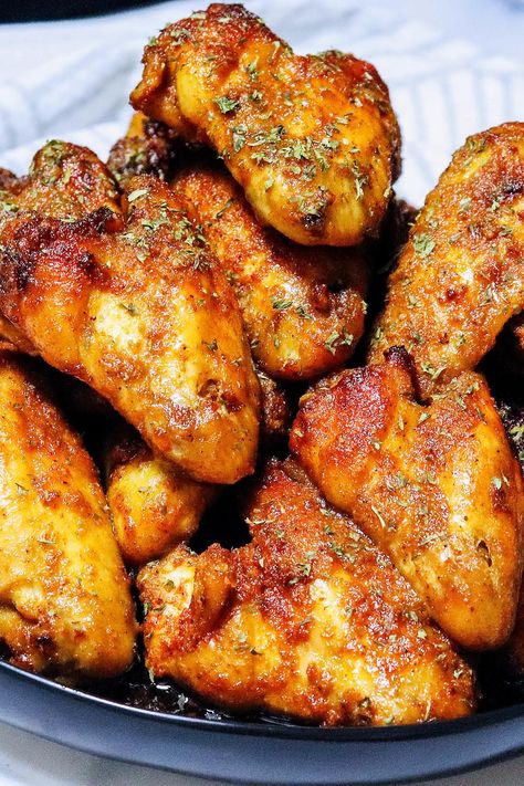 Butter Baked Chicken Wings, Iris Baked Chicken Wings In Oven, Sheet Pan Chicken Wings, Chicken Wings Easy Recipe, Butter Wings Recipe, Baked Wingettes Recipe, Chicken Winglets Recipes, Whole Chicken Wings In Air Fryer, Cowboy Butter Chicken Wings, How Long To Cook Chicken Wings In Oven