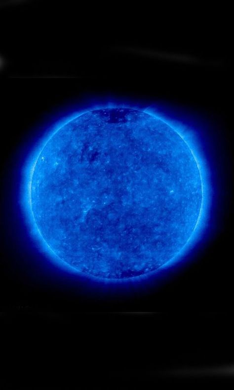 Blue Sun...? Photo from Nasa. Hippie trippy from our government. Now I know what they do with all that tax money... I think? Blue Astronomy, Planets Real Photos, Dark Blue Planet Wallpaper, Dark Blue Planet, Blue Money, Planet 9, Planets In The Sky, Tax Money, Vishuddha Chakra