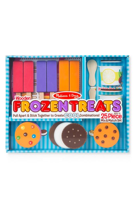 Melissa & Doug 25-Piece Frozen Treats Play Set available at #Nordstrom Play Food Set, Kids Play Kitchen, Princess Toys, Melissa And Doug, Toy Food, Baby Doll Accessories, Birthday Toys, Melissa & Doug