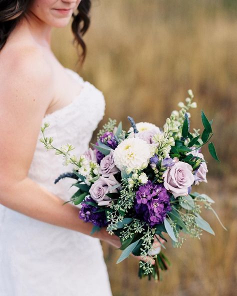 purple, white and green wildflower bouquet - Austin Gros Photography, Plum Sage Flowers Sage Flowers, Purple Bouquets, Purple Bridal Bouquet, Violet Wedding, Purple Wedding Bouquets, Purple Wedding Flowers, Wedding Flowers Summer, Lavender Wedding, Wedding Flower Arrangements