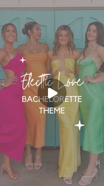 Bridal & Wedding Inspo🤍 on Instagram: "✨SAVE this for your future wedding planning & inspiration!  💍2024 Bachelorette Party Themes part twenty four - Electric Love⚡️  👉🏼FOLLOW & check out @bridetobe.boulevard for more!  Custom Bach Cups available @sassyandcodesigns ⚡️  🤍All images saved on our Pinterest Board (🔗 in b!o)! • • • • • #weddinginspo #weddinginspiration #weddingtips #weddingtrends #bridetobe #2024bride #2024wedding #bacheloretteparty #bachelorettepartyideas #bacheloretteweekend #bachelorettepartytheme #bachparty #brideinspiration #weddingplanning  [ wedding trends, wedding planning, bride to be, 2024 bride, wedding themes, bachelorette party themes, bach party decor, bachelorette weekend ideas, 2024 wedding ]" Electric Love Bachelorette Outfit, Electric Love Bachelorette Theme, Electric Love Bachelorette Party, Bachelorette Party Dazed And Engaged, Bach Cups, Colorful Bachelorette Party Outfits, Electric Love Bachelorette, Scottsdale Bachelorette Party Theme, 2024 Bachelorette