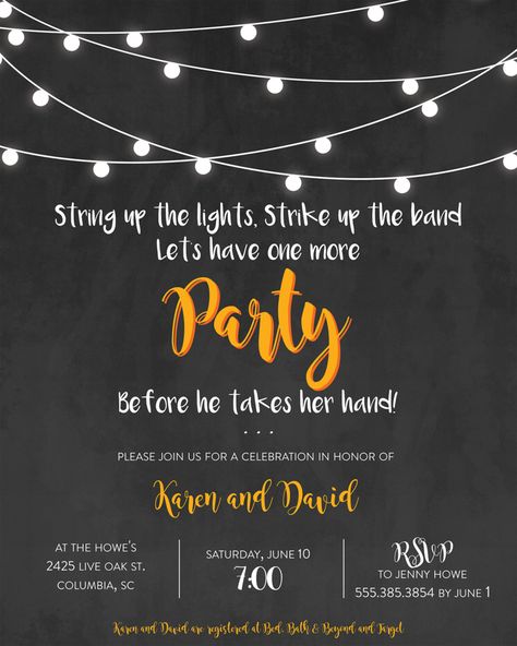 35 Bridal Shower Invitation Wording Ideas | Photo by: Megan Rubey | TheKnot.com Funny Birthday Invitations, Funny Invitations, Bridal Shower Invitation Wording, Bridal Shower Invitations Free, Bachelor Party Invitations, Wording Ideas, Bridal Shower Invitations Printable, Cocktail Party Invitation, Wedding Shower Themes