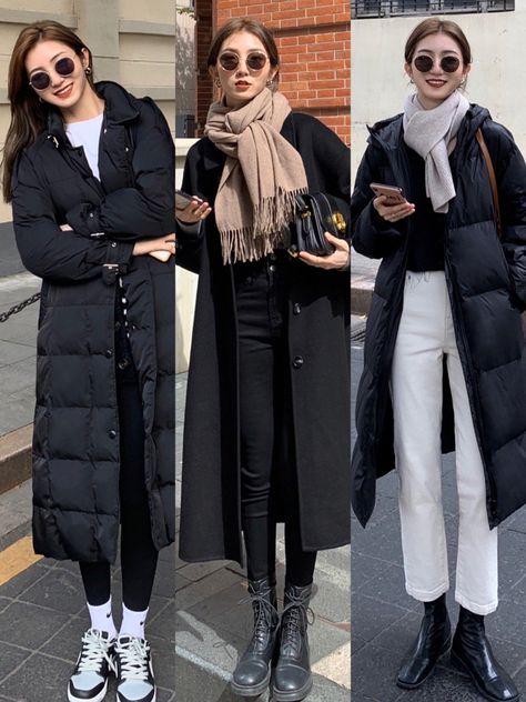 Japanese Winter Fashion 2022, Japanese Woman Outfits Casual, Below Zero Weather Outfit, Seoul Outfits Winter, Winter Outfits Japan Street Style, Seoul Style Outfits, Seoul Winter Fashion, Korea Outfit Winter, Japan Travel Outfit Winter