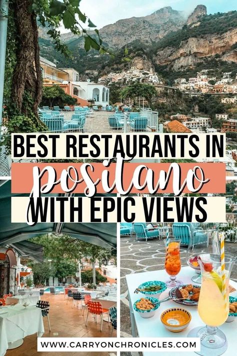 Best Places To Eat In Amalfi, Dinner In Positano, Almafi Coast Italy Restaurants, Where To Eat In Amalfi, Capri Italy Restaurant, Positano Restaurants With A View, Positano Italy Food, Naples Restaurants Italy, Best Amalfi Coast Towns