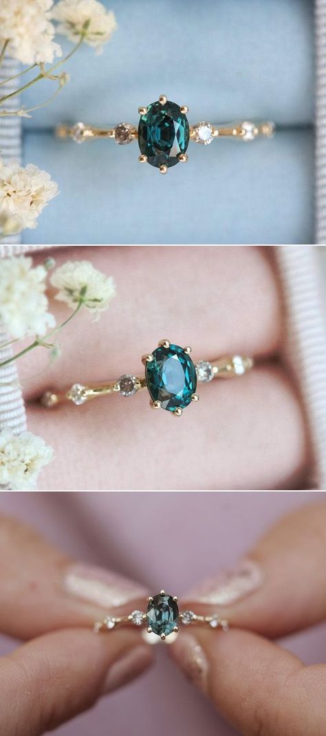 colorful engagement ring Summer Proposal, Nature Inspired Engagement Ring, Cute Engagement Rings, Future Engagement Rings, Dream Engagement, Dream Engagement Rings, Emerald Engagement, Proposal Ring, Emerald Engagement Ring