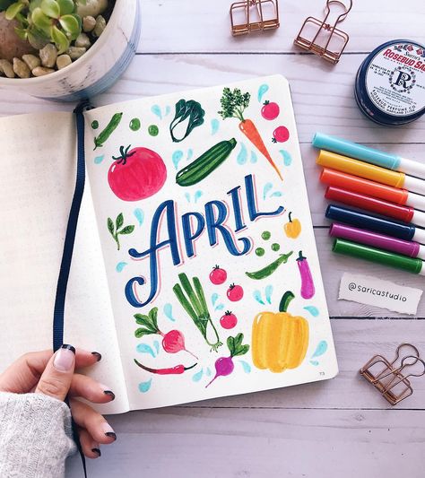 April Bullet Journal Ideas, April Bullet Journal, Its My Birthday Month, Bullet Journal Ideas Templates, Posca Marker, Bullet Journal Paper, Bullet Journal Ideas, Bullet Journal Design Ideas, Bullet Journal Themes