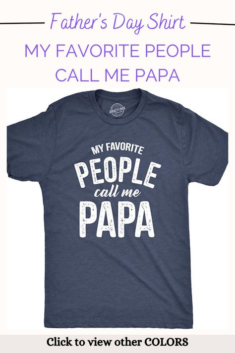 #father #fathers #fathersday #fathersdaygift #shirt #tshirt #giftidea #fathersdaygiftidea #papa #callmepapa Long Sleeve Henley Men, Sarcastic Shirts Funny, Papa T Shirt, Pun Shirts, My Favorite People Call Me, Dad Shirts, Funny Dad Shirts, Funny Shirts For Men, Novelty Shirts