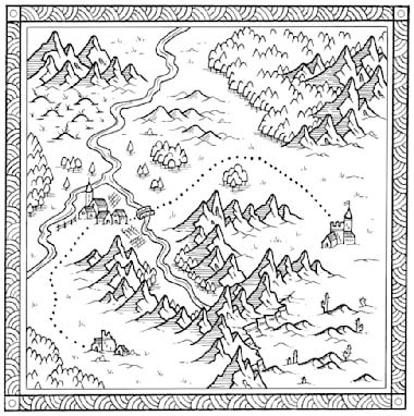 Make a hand drawn a fantasy map for you by Sekcer | Fiverr Fantasy Map Sketch, Fantasy Map Symbols, Homemade Fantasy Map, Fantasy Map Drawing Illustration, Fairytale Map Drawing, Fantasy Map Drawing Towns, Fantasy Map Drawing, Mystical Map Drawing, Hand Drawn Fantasy Maps