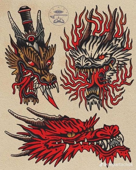 Japanese Traditional Tattoo Sleeve, Japanese Hand Tattoo, Upper Body Tattoo, Red Tattoo Men, Japanese Traditional Tattoo, Traditional Japanese Tattoo Flash, Game Tattoo, Red Dragons, Tattoo Painting