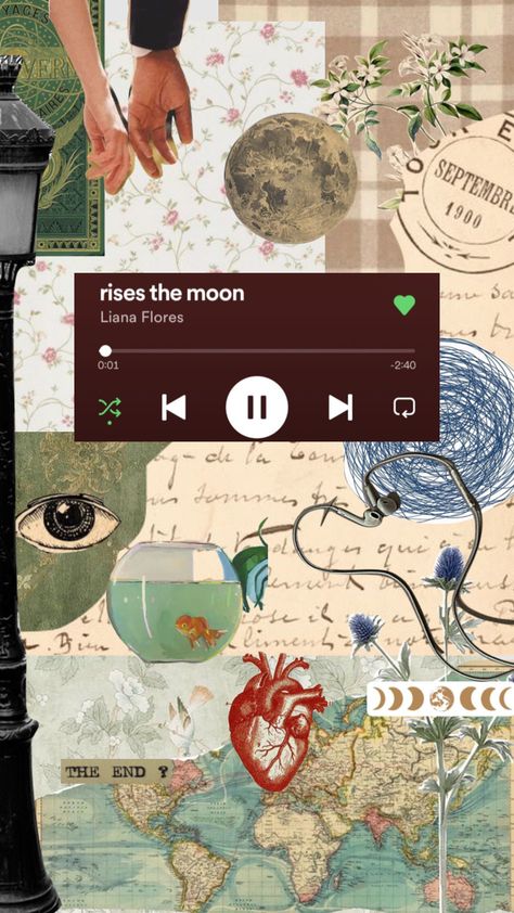 Rises The Moon Spotify, Rises The Moon Wallpaper, Rises The Moon Song, Rises The Moon Aesthetic, Liana Flores, Indie Playlist, Poster Collage, Moon Song, Music Spotify