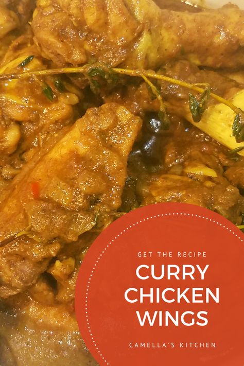 Curry Wings Recipe, Curry Wings, Curry Chicken Wings, Wings At Home, How To Make Curry, Madras Curry, Caribbean Food, Caribbean Style, Curry Chicken Recipes