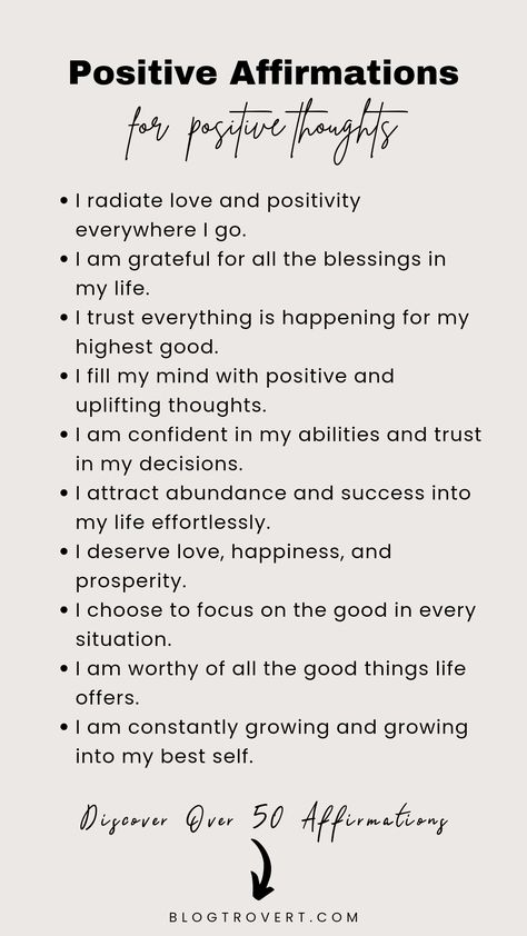 Affirmation for positive thinking Daily Affirmations For Positive Thinking, Positive Mindset Affirmations, Today's Positive Affirmations, How To Think Positive Thoughts, Affirmation Positive Thinking, How To Write Positive Affirmations, Short Affirmations Positive, Negative Affirmations Thoughts, Optimism Affirmations