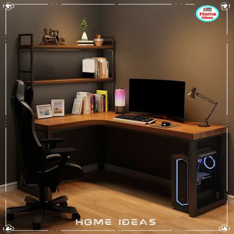 Achieve the perfect home office setup with these trendy ideas for organizing your desk, decor, and space with paperless setup , Home office with document scanner , Home office with dual monitors , Home office with triple monitors , Home office with monitor stand , Home office with keyboard tray , Home office with ergonomic keyboard , Home office with ergonomic mouse , Home office with wrist support , Home office with footrest , Home office with anti-fatigue mat , Home office with task chair Study Desk Modern, Dream Home Office, Type Writing, Home Office Modern, Working Desk, Modern Study, Home Studio Setup, Table Industrial, Desks For Small Spaces