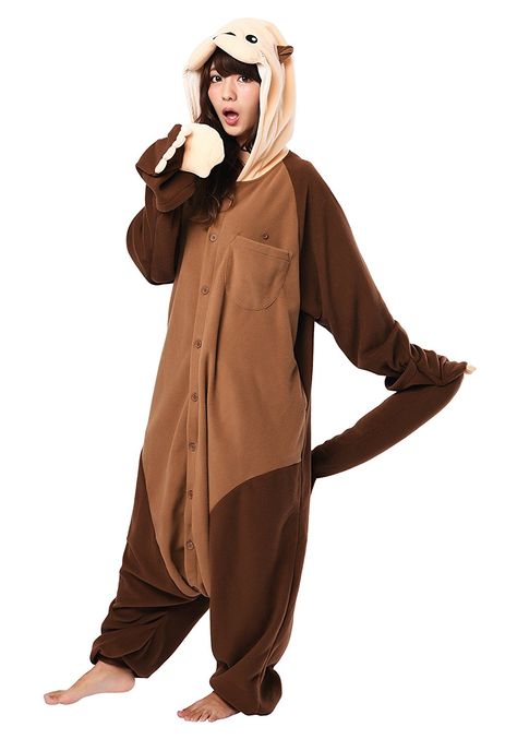 Animal Onesie Halloween Costumes, Cute Animal Onesies, Otter Onesie, Otter Costume, Halloween Costume Onesie, Onesies Costumes, Teen Cosplay, Costumes For Women Halloween, Cosplay Ideas Female