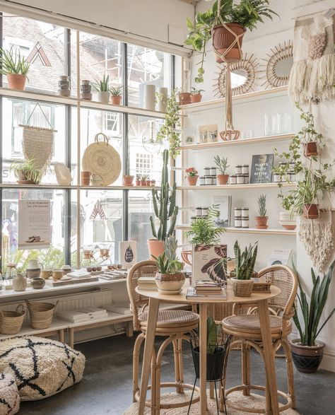 Plant And Coffee Shop, Flower Shop Design, Coffee Shop Interior Design, Cafe Concept, Coffee Shops Interior, Store Interiors, Coffee Shop Design, Cafe Interior Design, Restaurant Interior Design