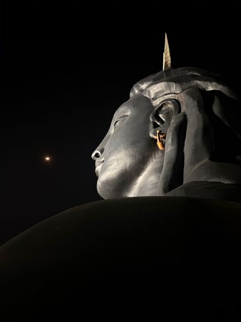 Adiyogi Isha foundation shiva statue Isha Foundation Shiva, Adi Yogi, Isha Foundation, Isha Yoga, Evening Pictures, God Photos, Shiva Statue, Lord Shiva, Shiva