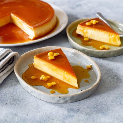 Mexican Flan, Elote Recipe, Alternative Sweeteners, Authentic Mexican Recipes, Canning Sweet Corn, Custard Desserts, Flan Recipe, Corn Cakes, Caramel Topping