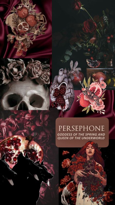 #persephone #greekmythology #underworld Persephone Goddess Of The Underworld, Modern Persephone Outfit, Persephone Color Palette, Persephone Asthetic, Persephone Bedroom, Cerberus And Persephone, Persephone Modern, Persephone Art Goddesses, Persephone Aesthetic Dark