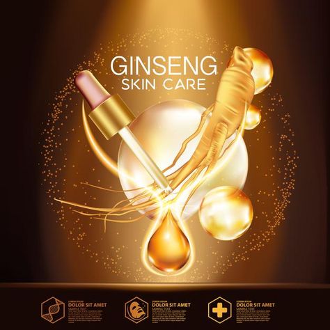 Ginseng serum natural skin care cosmetic | Premium Vector #Freepik #vector #mask #skin #effects #solution Herbal Design, Ginseng Serum, Aesthetic Tumblr Backgrounds, Mask Skin, Black Friday Sale Banner, Flower Background Images, Luxury Textiles, Tumblr Backgrounds, Vector Background Pattern