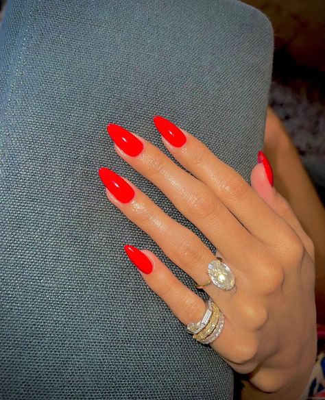 Nails Bright, Red Acrylic Nails, Nails Green, Work Nails, Red Nail, Bright Spring, Neutral Nails, Fire Nails, Classy Nails