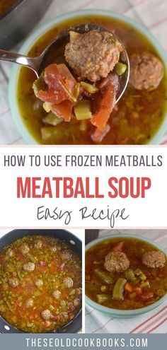 Frozen Meatball Vegetable Soup Recipe - These Old Cookbooks Frozen Meatball Soup, Meatball Vegetable Soup, Meatball Soup Crockpot, Mini Meatball Soup, Meatball Stew Recipe, Frozen Italian Meatballs, Vegetable Meatballs, Frozen Meatball Recipes, Stew Recipes Crockpot