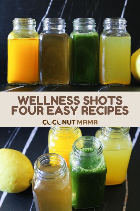 Looking to boost your immunity with homemade wellness shots? Try out these four recipes that are packed with health benefits. Diy Immunity Shots Recipes, Liver Wellness Shots, Immunity Shots With Juicer, Homemade Gut Health Shots, Immune Shots Recipe, Apple Cider Vinegar Wellness Shots, Diy Gut Health Shots, Gut Health Shots Recipe, Vitamin D Shots