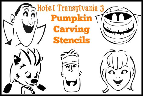 Frozen Pumpkin Carving, Hotel Transylvania Dracula, Fun Pumpkin Carving, Dracula Pumpkin, Transylvania Dracula, Hotel Transylvania Movie, Pumpkin Carving Stencils, Carving Templates, Young Simba