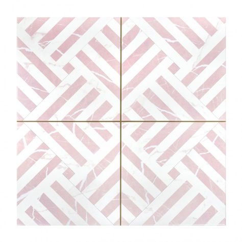 Pink Herringbone Floor Tiles, Pink And Grey Ensuite, Pale Pink Tiles, Pink And White Tile Bathroom, Hallway Tiling, Pink Bathroom Floor, Pink Floor Tiles, Pink Flooring, Amber Bathroom