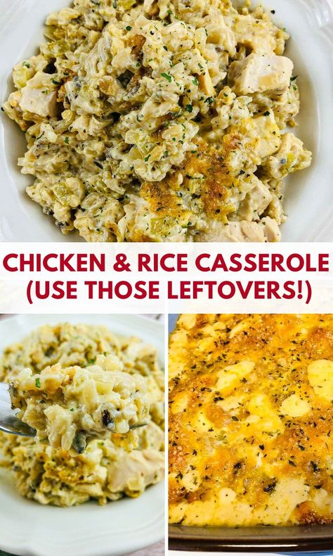 Cooked Chicken Recipes Leftovers, Cooked Chicken Breast Recipes, Leftover Chicken Casserole, Leftover Chicken Breast Recipes, Chicken And Wild Rice Casserole, Leftover Chicken Recipes Easy, Cooked Rice Recipes, Chicken Rice Casserole Recipes, Chicken Wild Rice Casserole