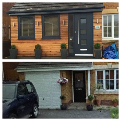 Garage conversion Nice Garage, Ford Garage, Garage Designs, Garage Floor Paint, Small Bedroom Remodel, Converted Garage, House Cladding, Garage Remodel, Garage Work Bench